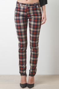 Plaid Printed Pants