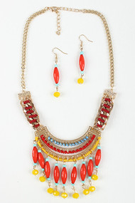 Woven Beaded Necklace