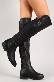 Round Toe Thigh High Riding Boot