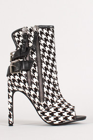 Privileged Ishanti Two Tone Open Toe Bootie