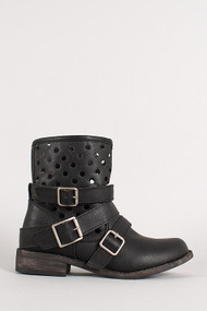 Breckelle Fresno-13 Perforated Buckle Boot