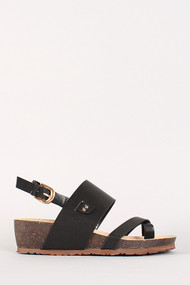 Hypo-1 Slingback Toe Strap Wedge Sandal