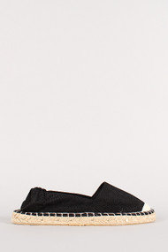 Linen Espadrille Skimmer Loafer Flat