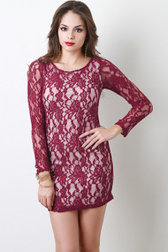 Long Sleeve Lace Dress