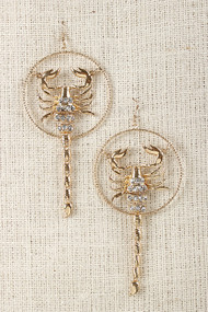 Scorpion Loop Earrings