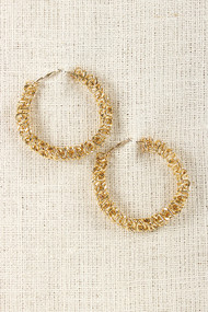 Curb Link Twist Earrings