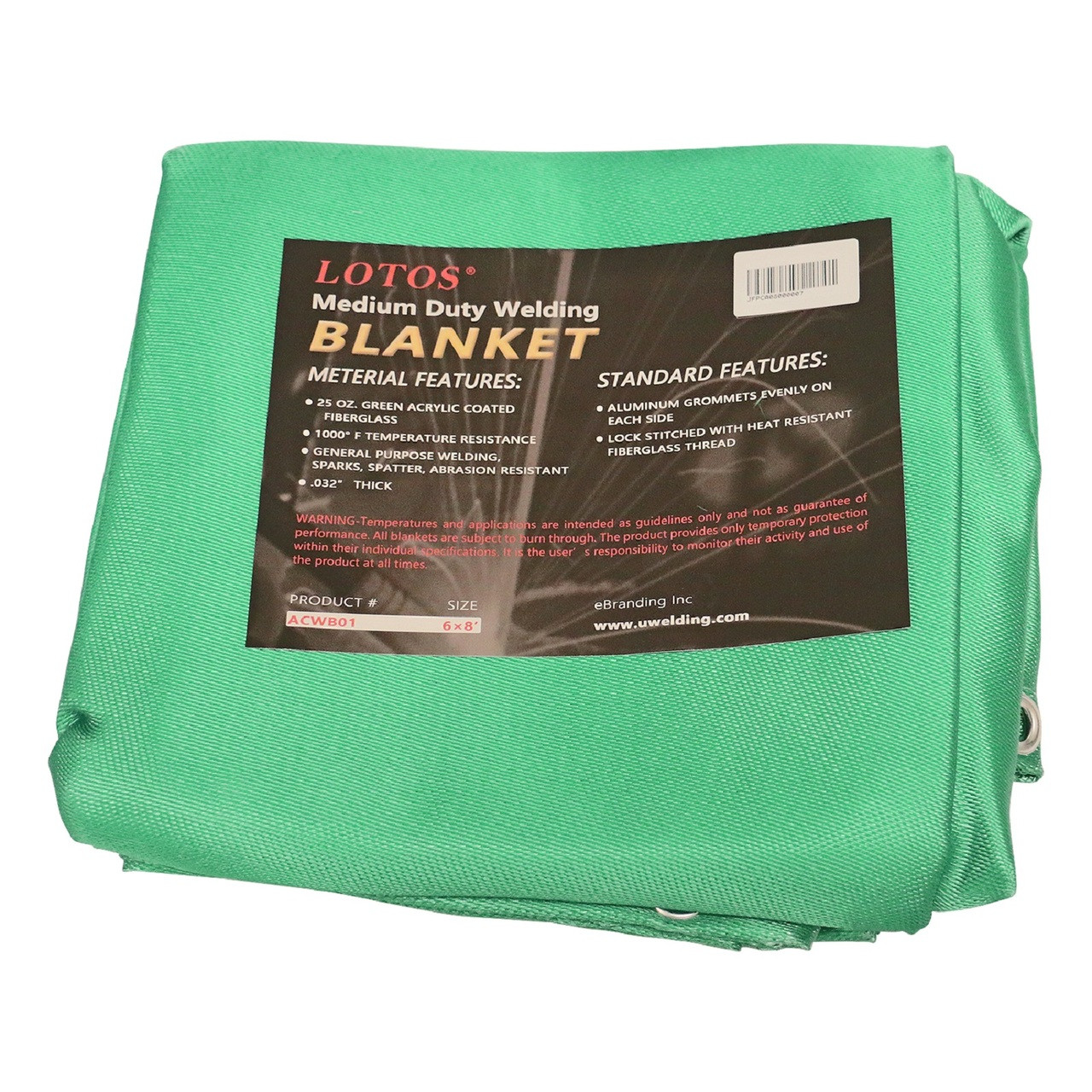 What are the recommendations for the selection of fireproof welding blankets ?
