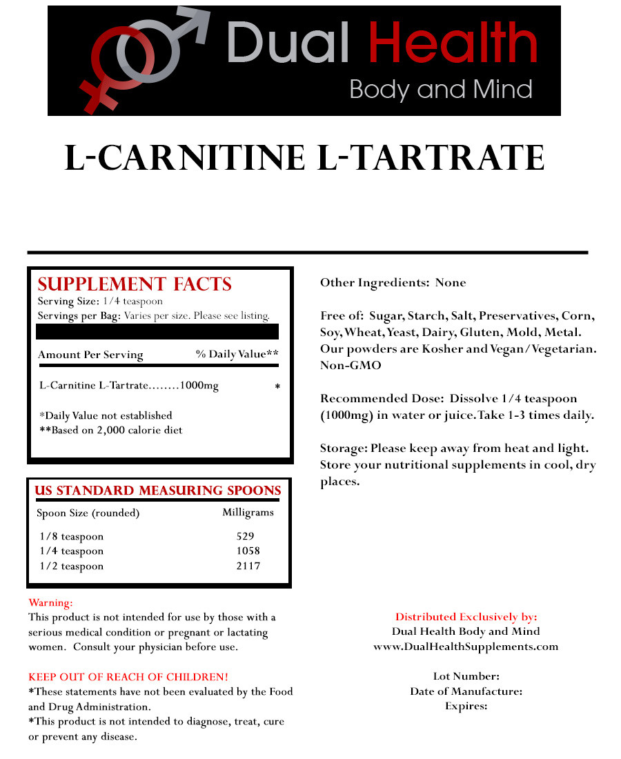 pure l carnitine l tartrate powder Originial Ingredients L-Carnitine (4 oz) Gluten-Free, Non-GMO Dietary Supplement, Unflavored, No Filler or Additives : Health & Household Please note that L Carnipure Neutral online kaufen -