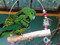 Lineolated Parakeet on the Small Swing With Bling