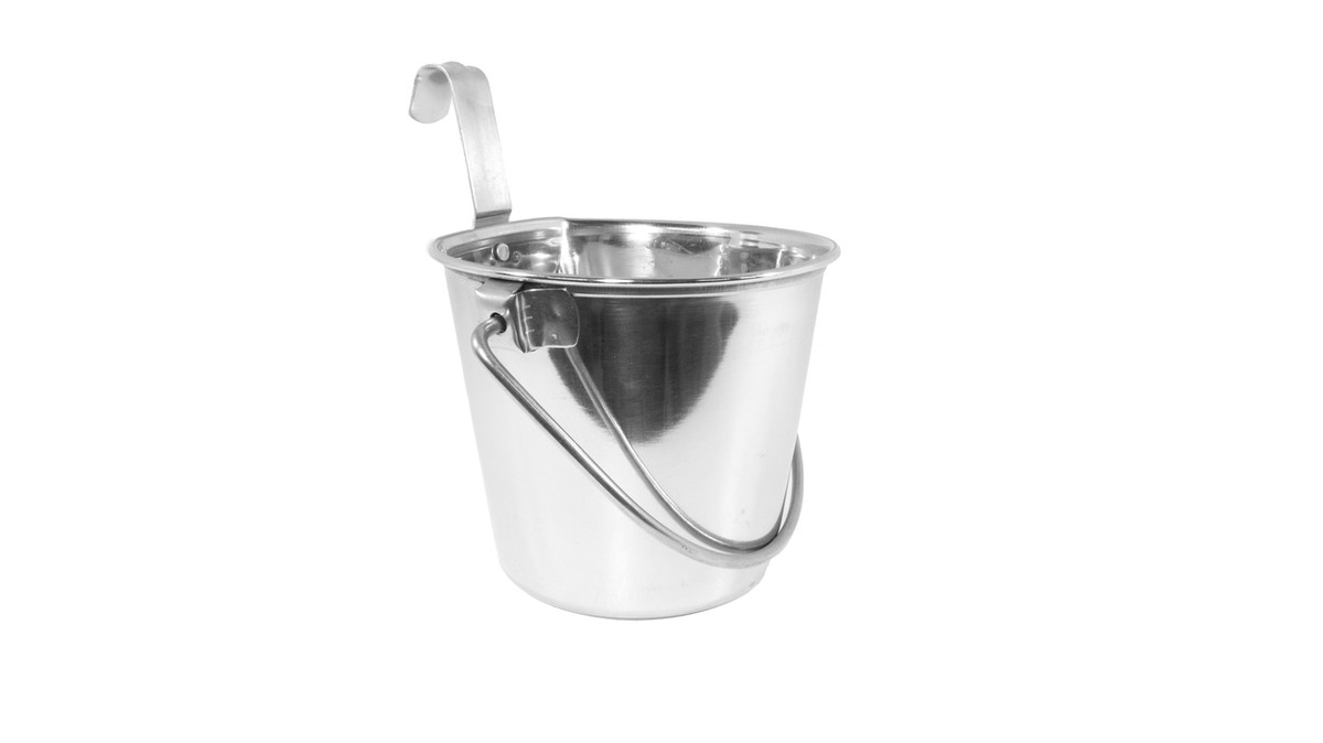 Flat Sided Stainless Steel Bucket