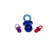The two sizes of Pacifier Beads shown together