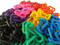 All the colours of the 8mm Plastic Chain shown together