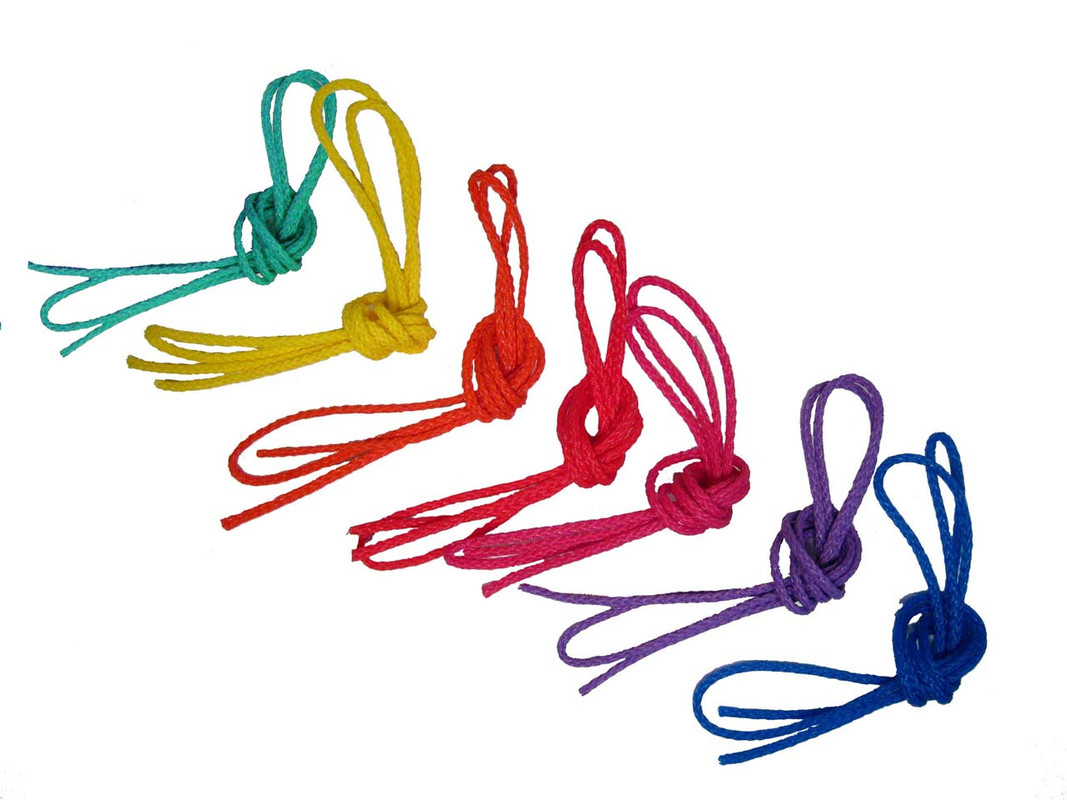 All six colours of Poly Rope shown together