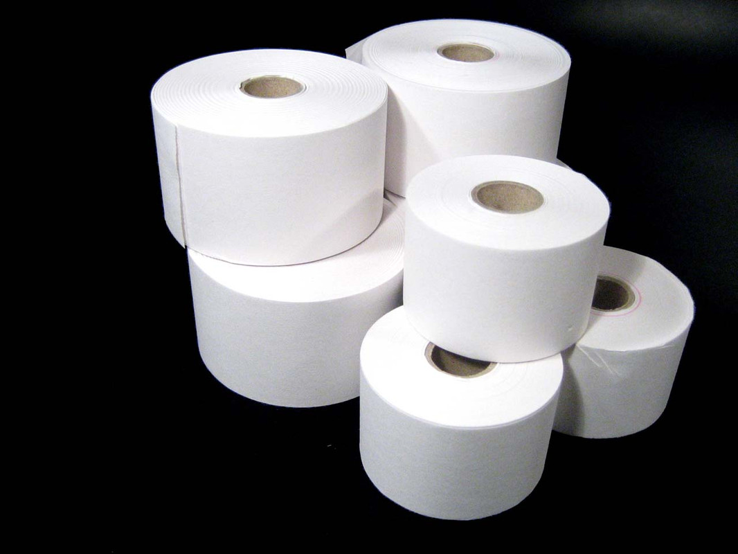 The two sizes of Till Rolls shown together