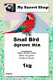 Ingredients of the Small Bird Sprout Mix 