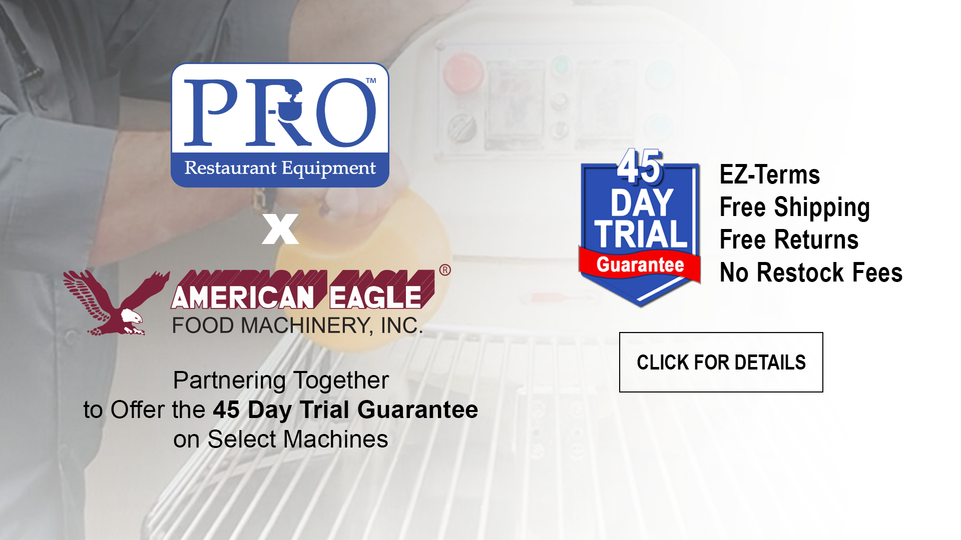 Accessories and Parts  American Eagle® Food Machinery
