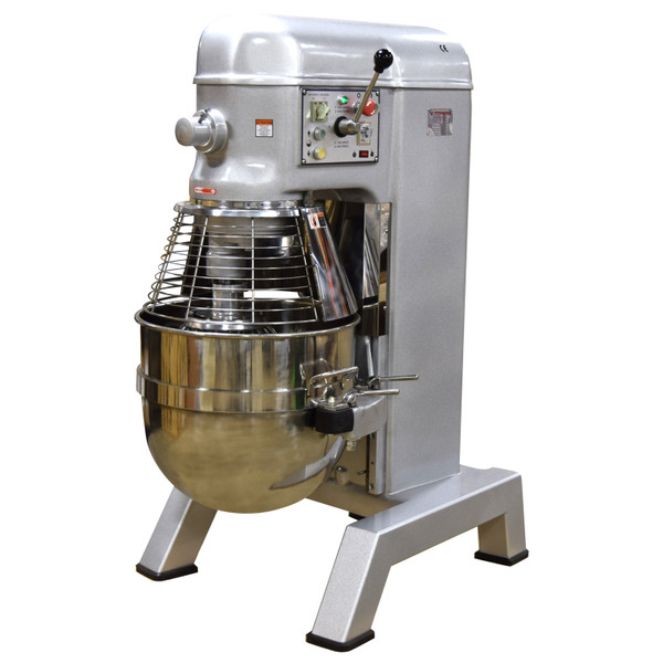 American Eagle Food Machinery 80 Qt Hybrid Belt/Gear Driven Planetary Mixer with Guard, 3HP, 4 Speeds, AE-80N4A