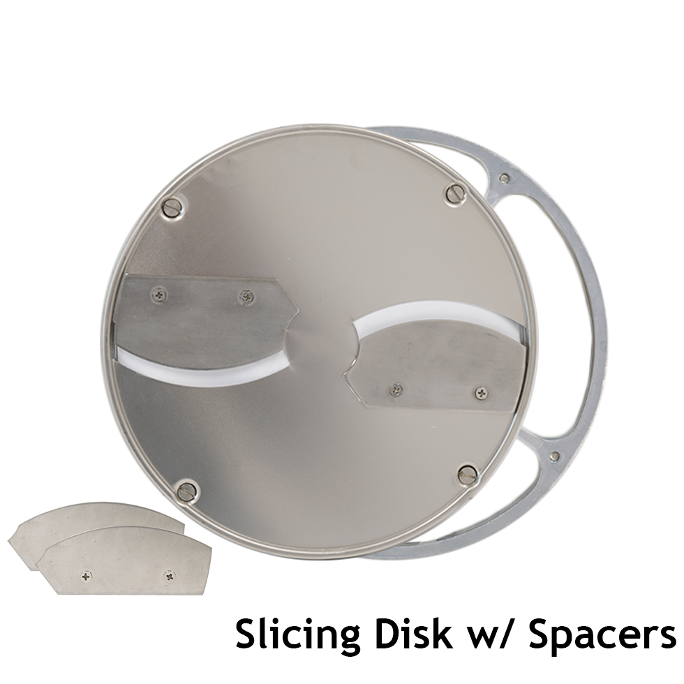 American Eagle Food Machinery Stainless Steel Slicing Disk with Aluminum Holder, Adjust to 1/16 inch, 1/8 inch, 3/16 inch, AE-V12/SK