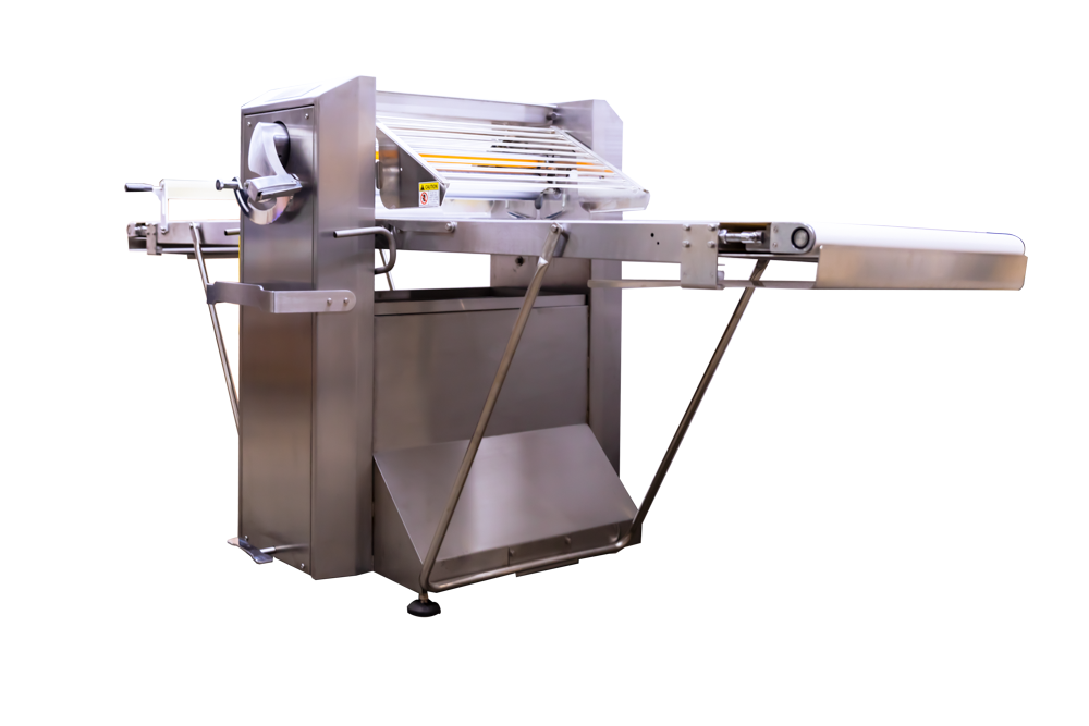AE-DS650B-SS Premium Series All Stainless Steel Dough Sheeter Floor Type  w/Removable Tables w/ Digital Gauge 25.5 W x 110L, 220V/1Ph