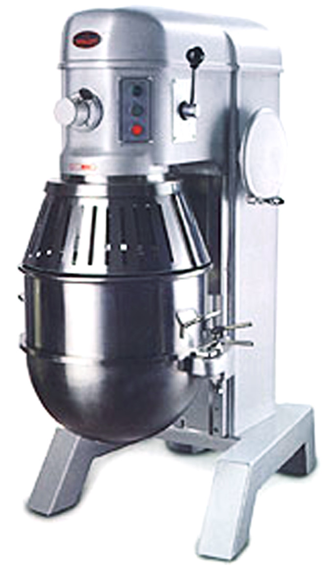 AE-60P2A 60 Quart 2 Speed Planetary Mixer With Guard With Manual Lift, 220V/60Hz/3Ph - Guard Closed
