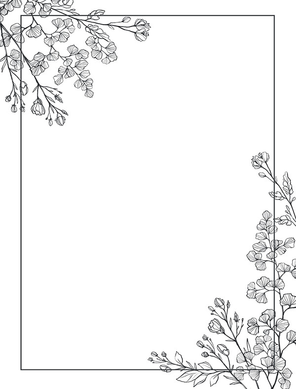 Floral Card Frame - Technique Junkies