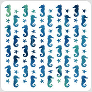 Seahorses Stencil