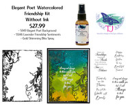 Elegant Friendship Inked Watercolor Kit without ink