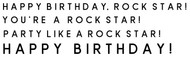 Rockstar Birthday Sentiments, Set of 4
