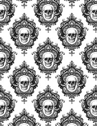 Gothic Skull Background