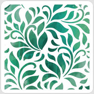 Luxuriant Leaves Stencil
