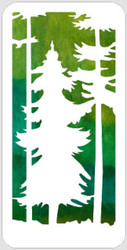 Pine Tree Center Stencil
