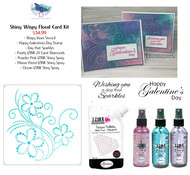 Shiny Wispy Floral Vine Card Kit