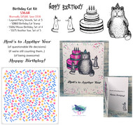 Birthday Cat Card Kit