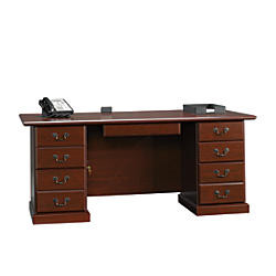 Sauder Heritage Hill Executive Desk 29 3 4 Inch H X 70 1 2 Inch