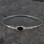 Handcrafted 925 silver Celtic Whitby jet bangle