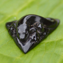 Whitby jet gecko lizard carving