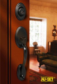 Oil Rubbed Bronze Entry Door Handleset - Custom Keyable
