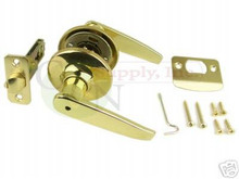 Polished Brass Privacy Lever Lock - Brand New!! N-B-3