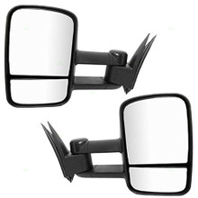 Tow Mirrors Manual Towing Side View Mirrors for 99-07 Chevy Silverado GMC Sierra