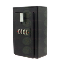 Wall Mount Lockbox for Key Fob or Card Storage 4 Digit Lock Box with Hinged Door