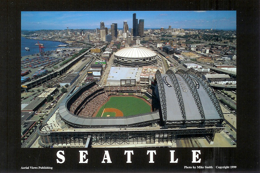 Safeco Field & Kingdome (AVP-Seattle 1) - Stadium Postcards