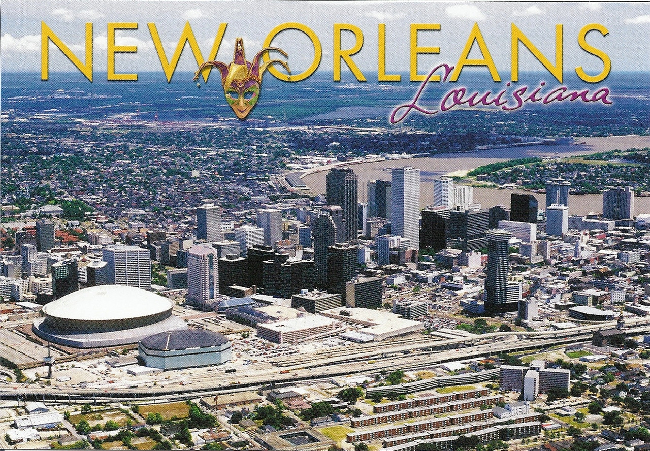 - Superdome Postcard Louisiana Home of the Football Team  New Orleans Saints 