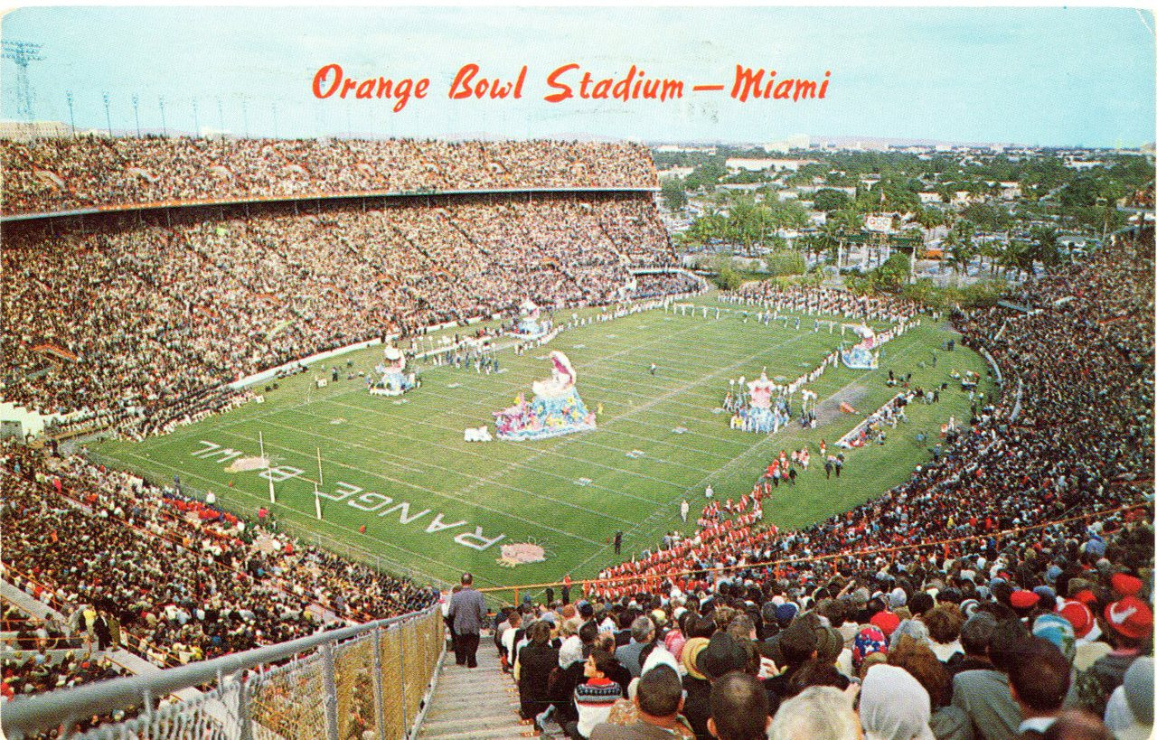 Orange Bowl (MN12, 23979) Stadium Postcards