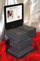Standard Plexiglass Display with Black Tie Soft Pocket Frames