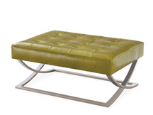 Cabo Leather Cocktail Ottoman