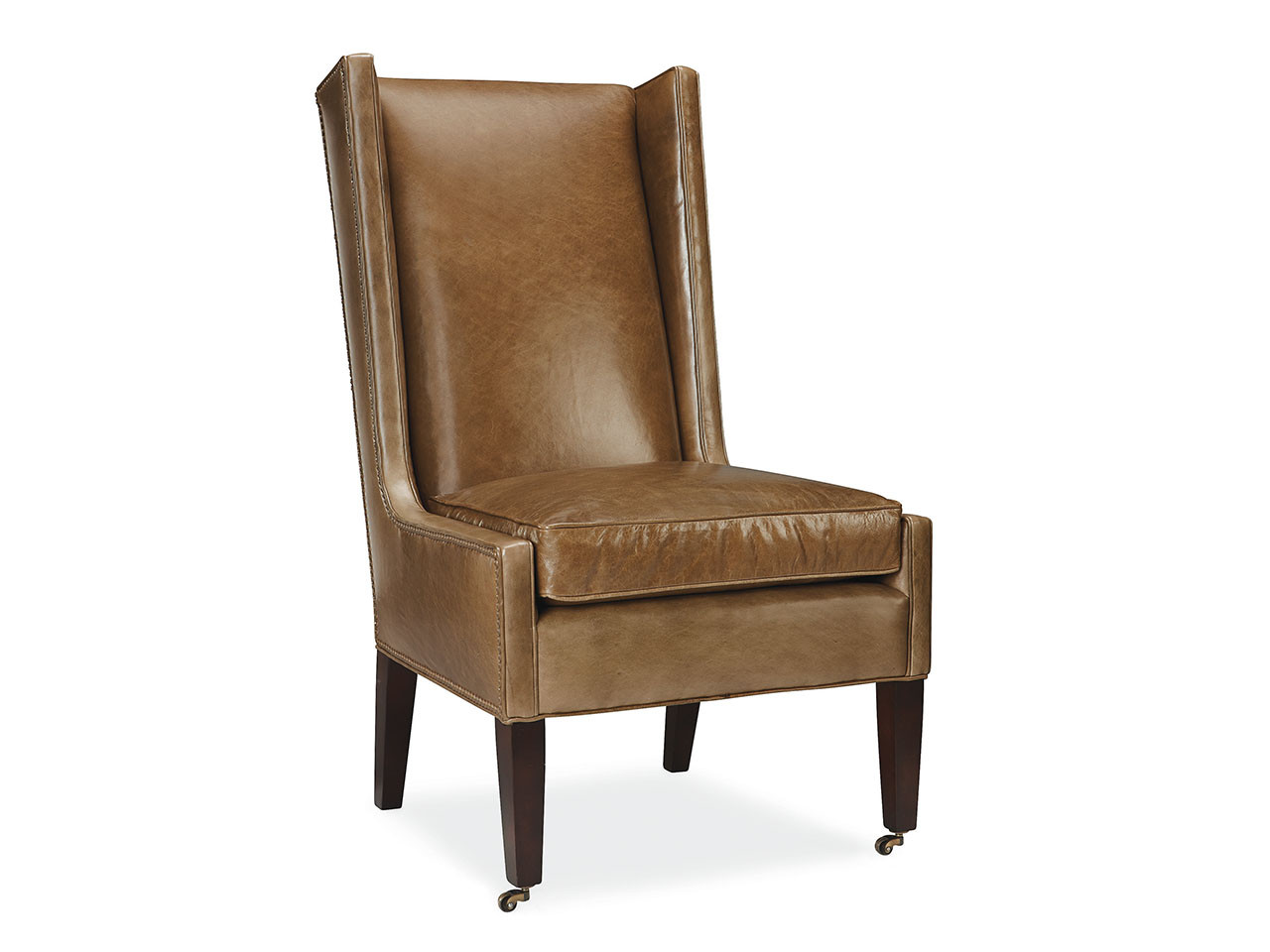 Arlo Leather Hostess Dining Chair with Casters | Country ...