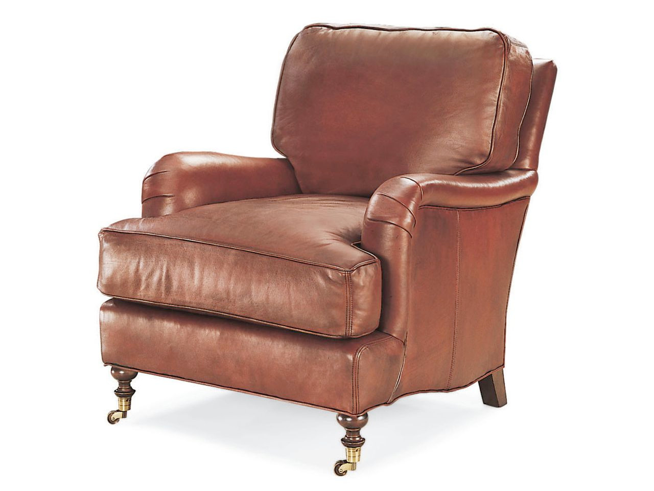 Glenbrook Leather Chair Armchairs Living Room