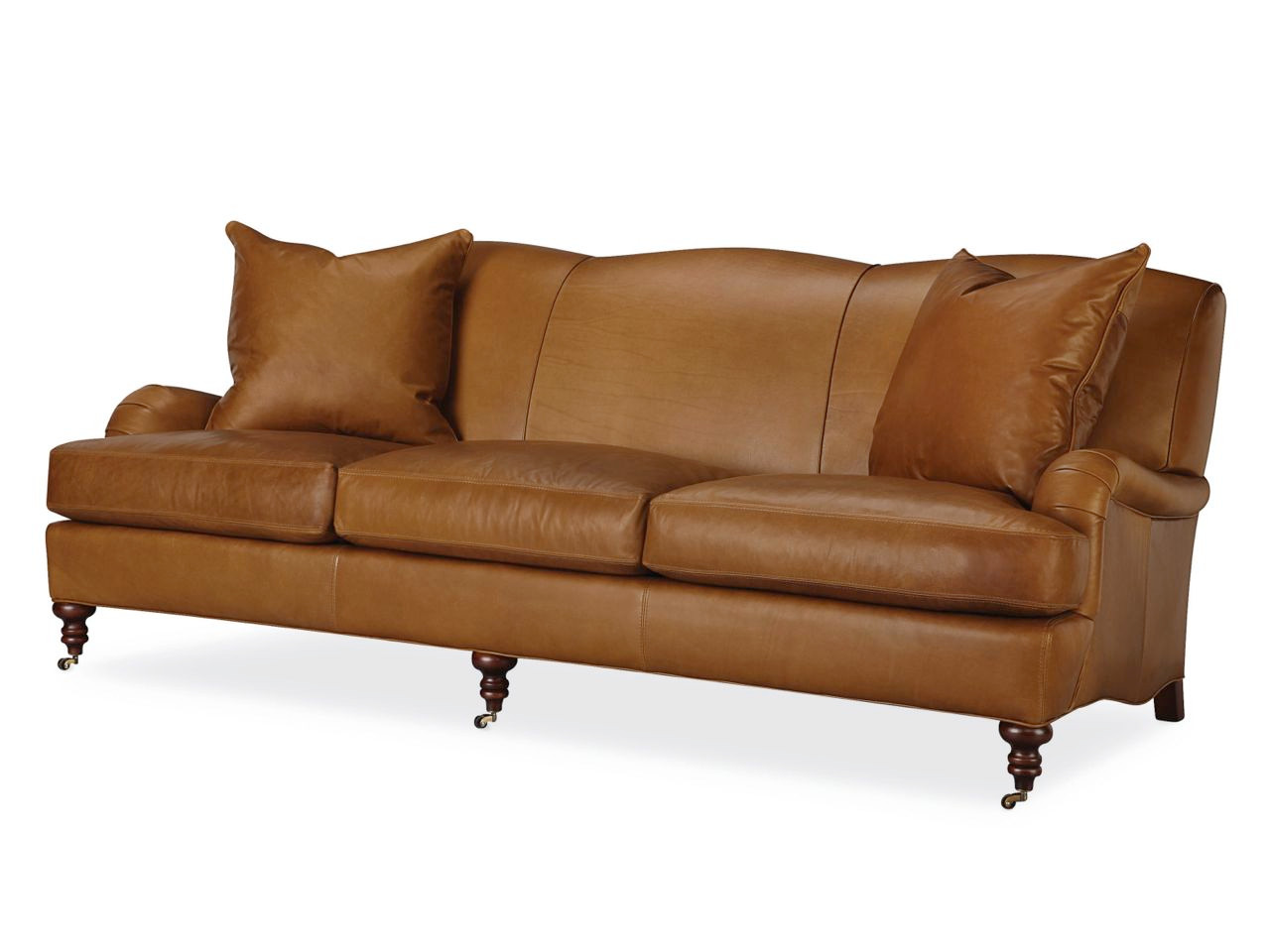 Deerfield Leather Topstitch Sofa Leather Sofas Leather Couches