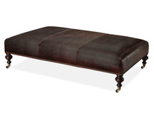 Highgate Leather Cocktail Ottoman