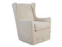Fenway Slipcovered Swivel Chair